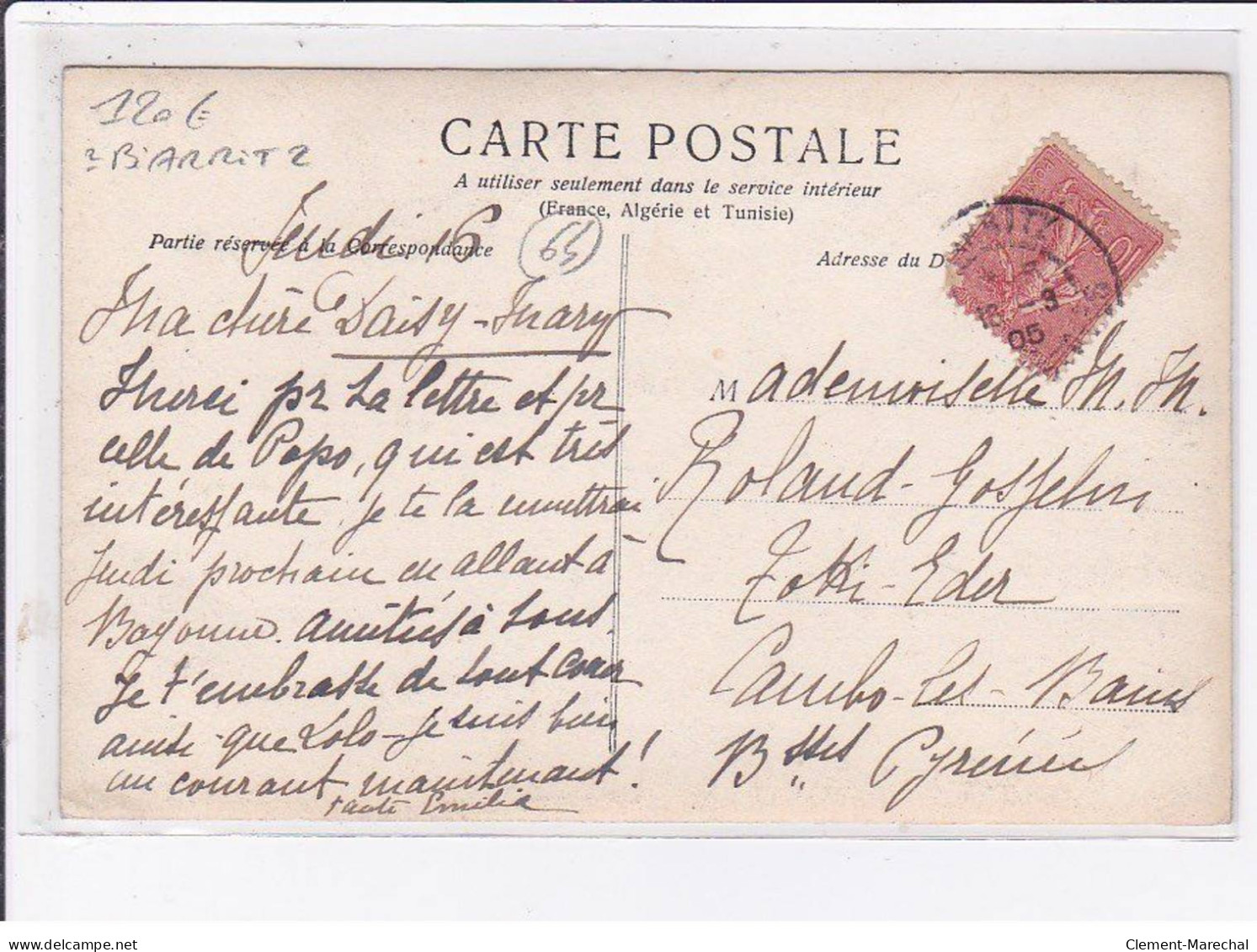 BIARRITZ : Carte Photo D'un Attelage En 1905 - Très Bon état - Biarritz