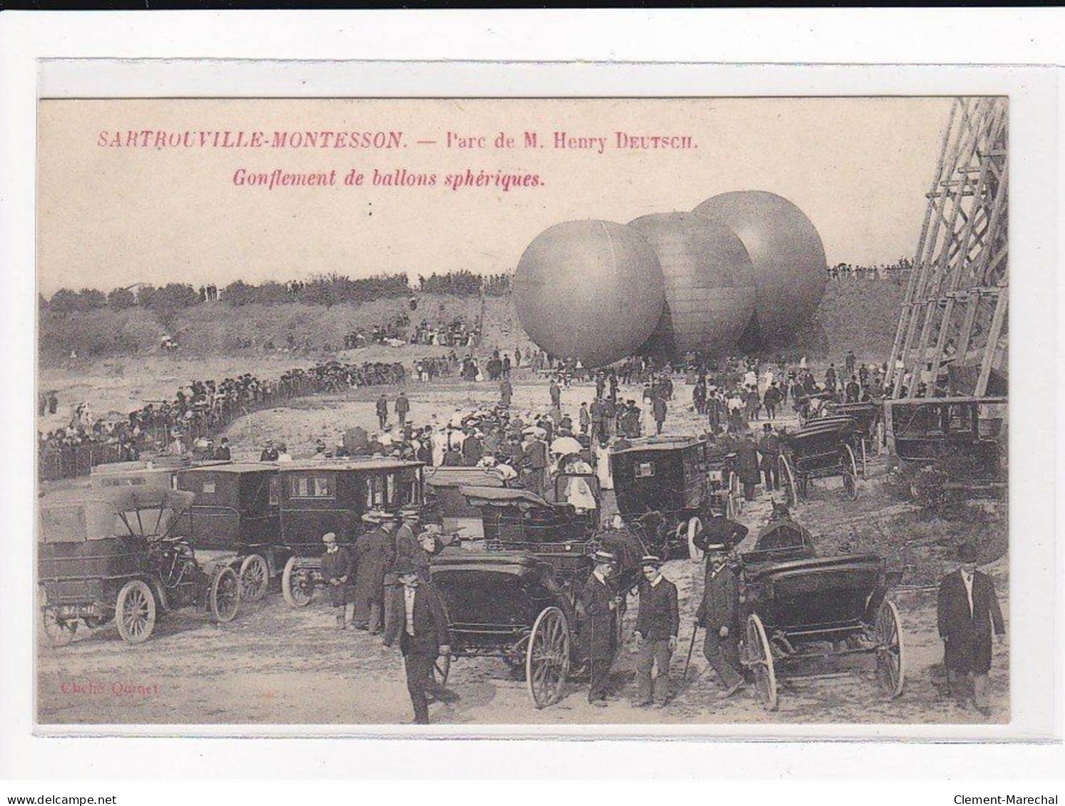 SARTROUVILLE-MONTESSON : Parc De M.Henry Deutsch, Gonflement De Ballons Sphériques - Très Bon état - Sartrouville