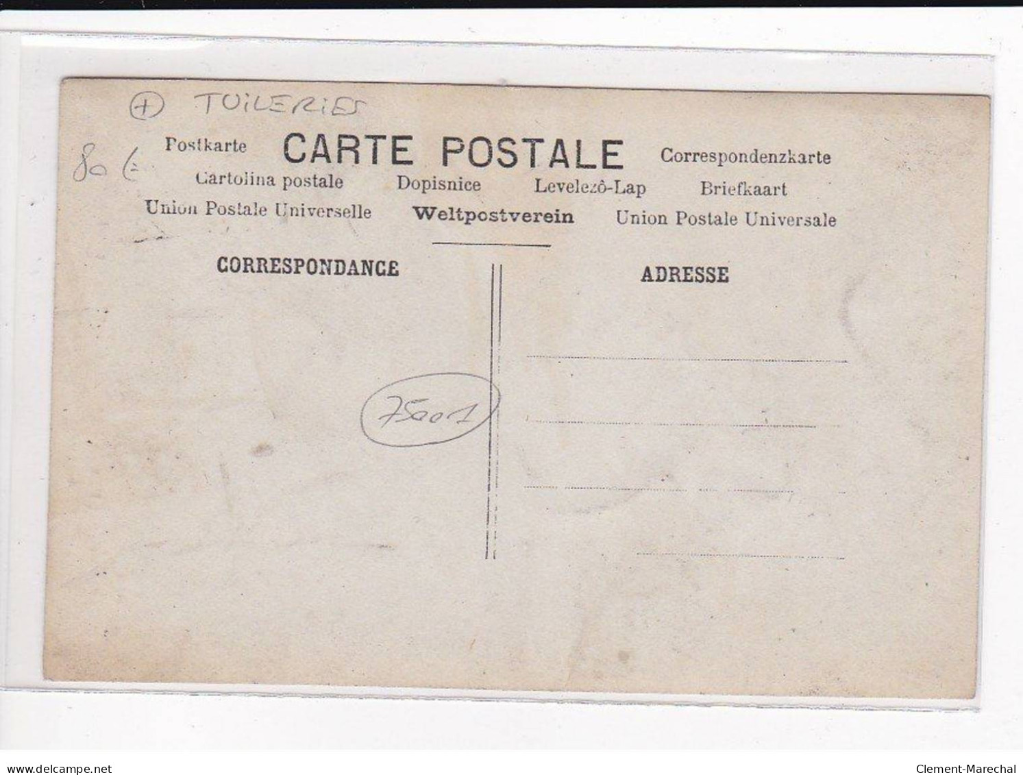 PARIS 1er Arrondissement : Grand Prix De L'Aéro-club De France, Octobre 1908, Le "Geneviève", Kapférer, Tuileries - état - District 01