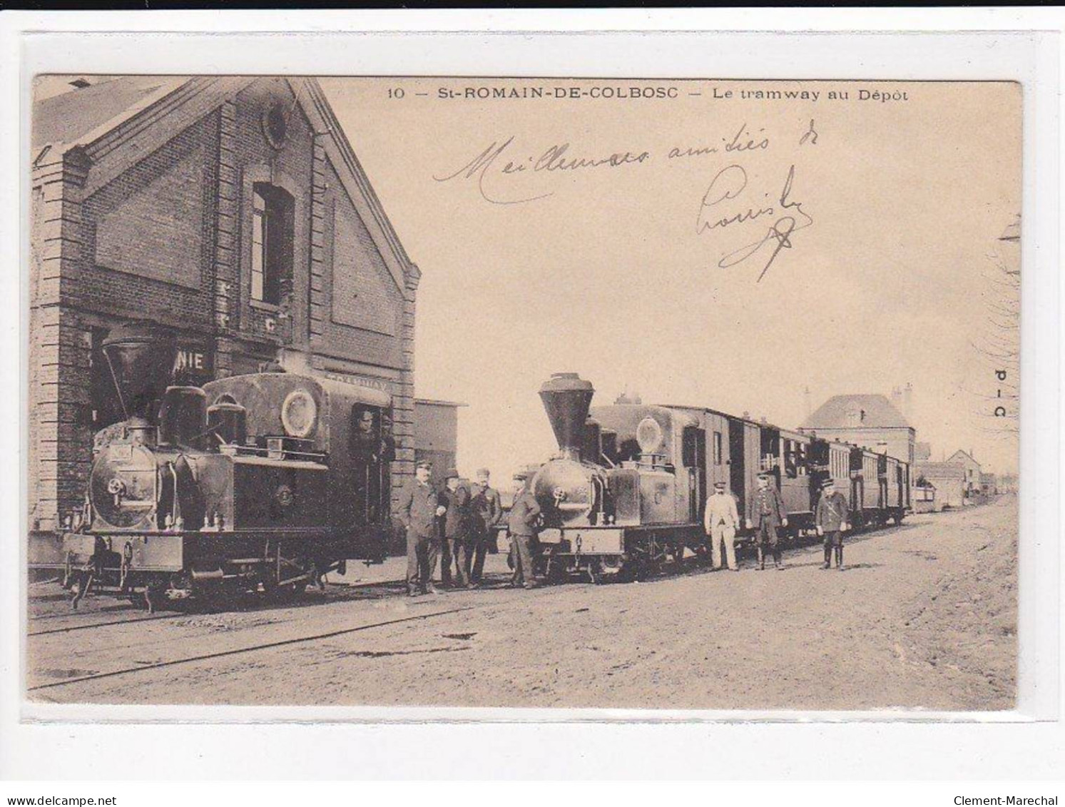 ST ROMAIN De COLBOSC : Le Tramway Au Dépôt - état - Saint Romain De Colbosc