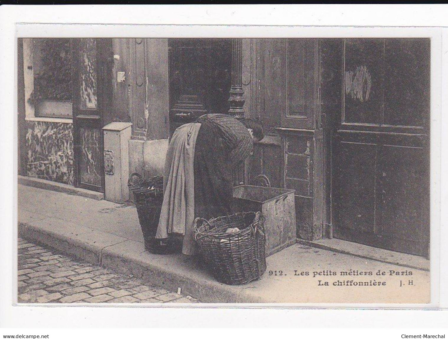 PARIS, Les Petits Métiers J.H, HAUSER : La Chiffonnière - Très Bon état - Artisanry In Paris