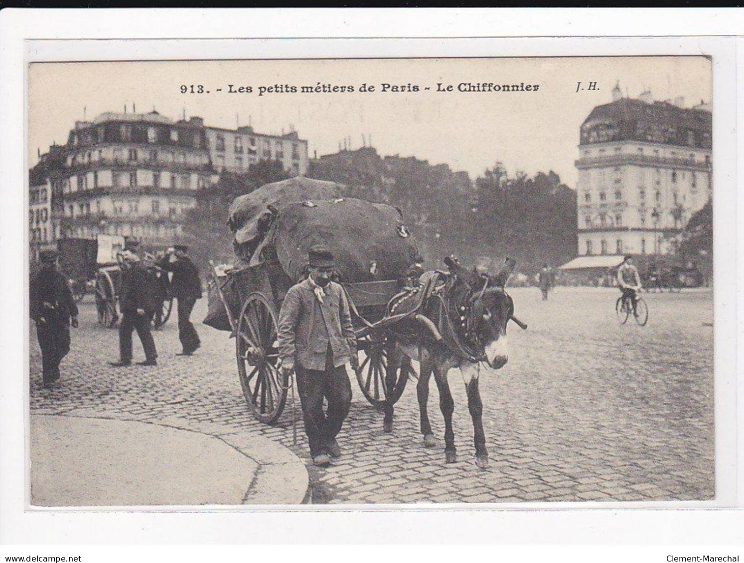 PARIS, Les Petits Métiers J.H, HAUSER : Le Chiffonnier - Très Bon état - Petits Métiers à Paris