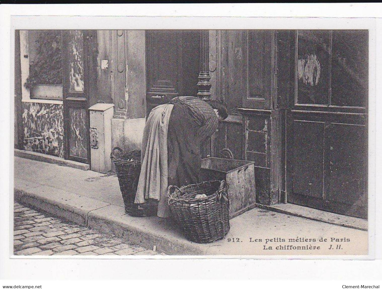 PARIS, Les Petits Métiers J.H, HAUSER : La Chiffonnière - Très Bon état - Straßenhandel Und Kleingewerbe