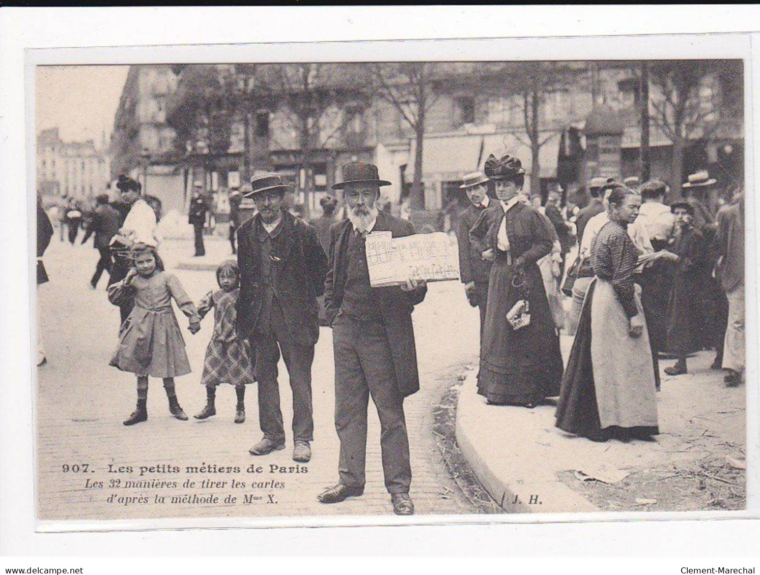 PARIS, Les Petits Métiers J.H, HAUSER : Les 32 Manières De Tirer Les Cartes D'après La Méthode De Mme X - Très Bon état - Artesanos De Páris