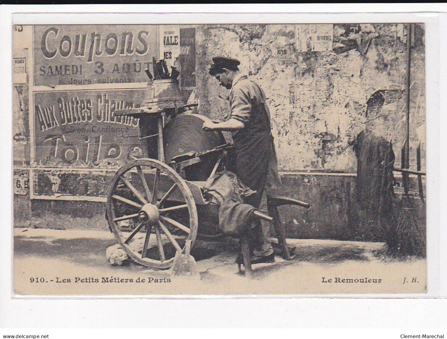 PARIS, Les Petits Métiers J.H, HAUSER : Le Remouleur - Très Bon état - Straßenhandel Und Kleingewerbe