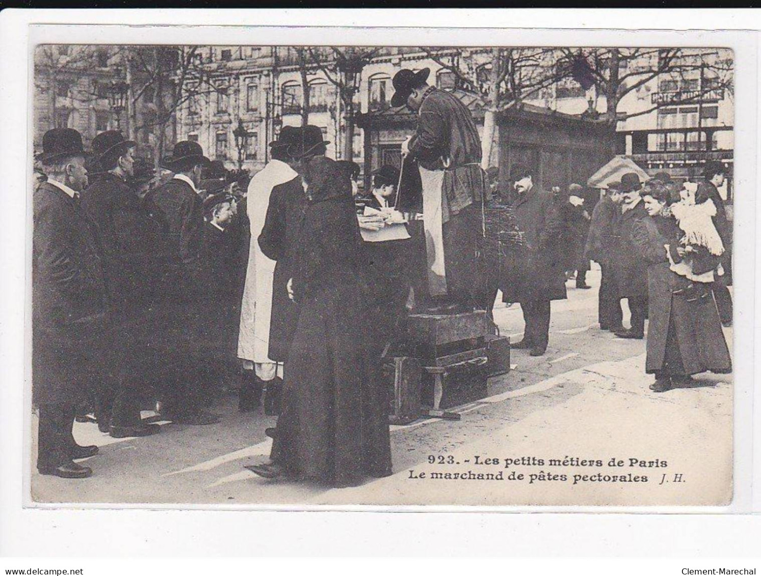 PARIS, Les Petits Métiers J.H, HAUSER : Le Marchand De Pâtes Pectorales - état - Straßenhandel Und Kleingewerbe