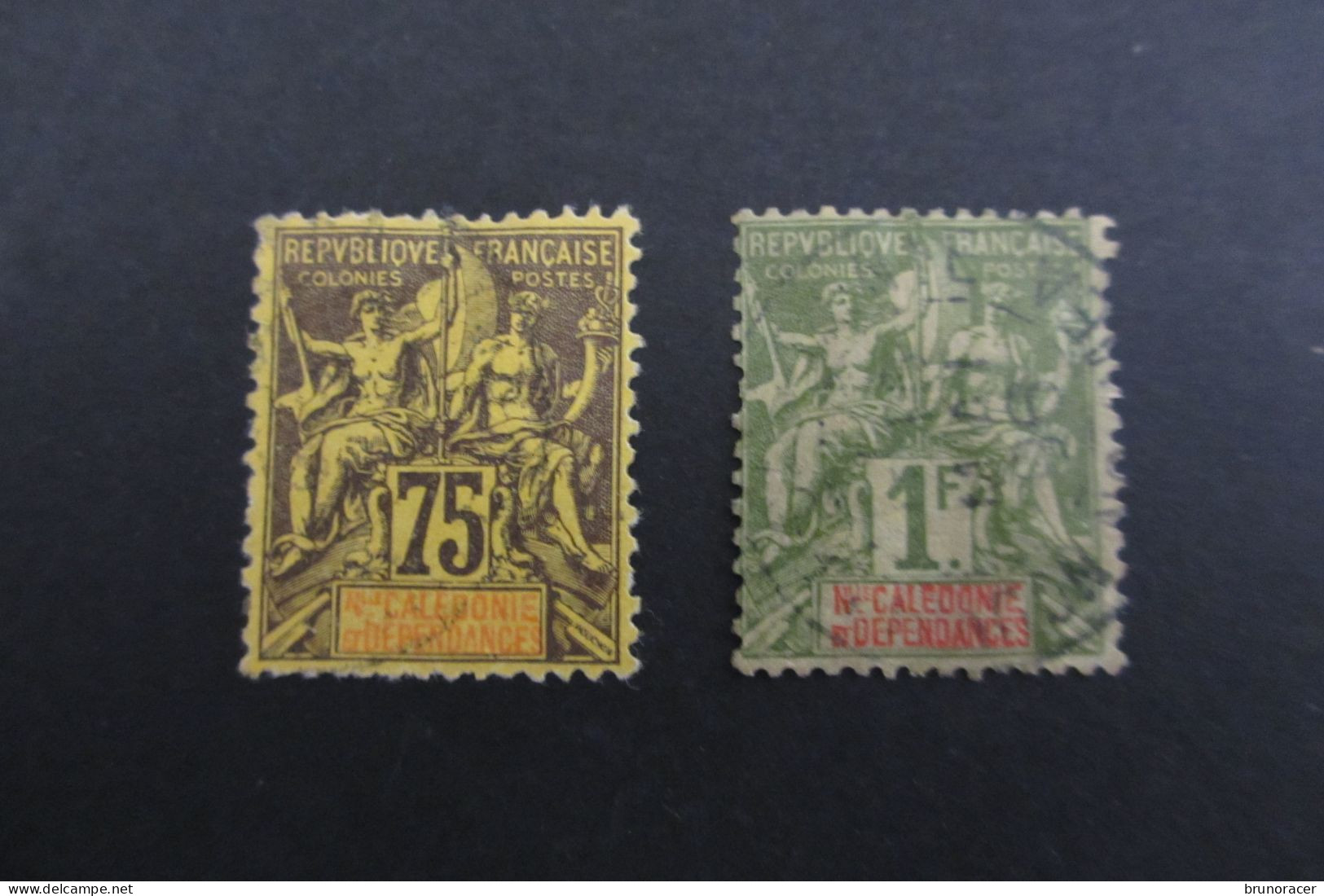 Nelle CALEDONIE TYPE GROUPE N°52/53 Oblit. COTE 76 EUROS VOIR SCANS - Used Stamps