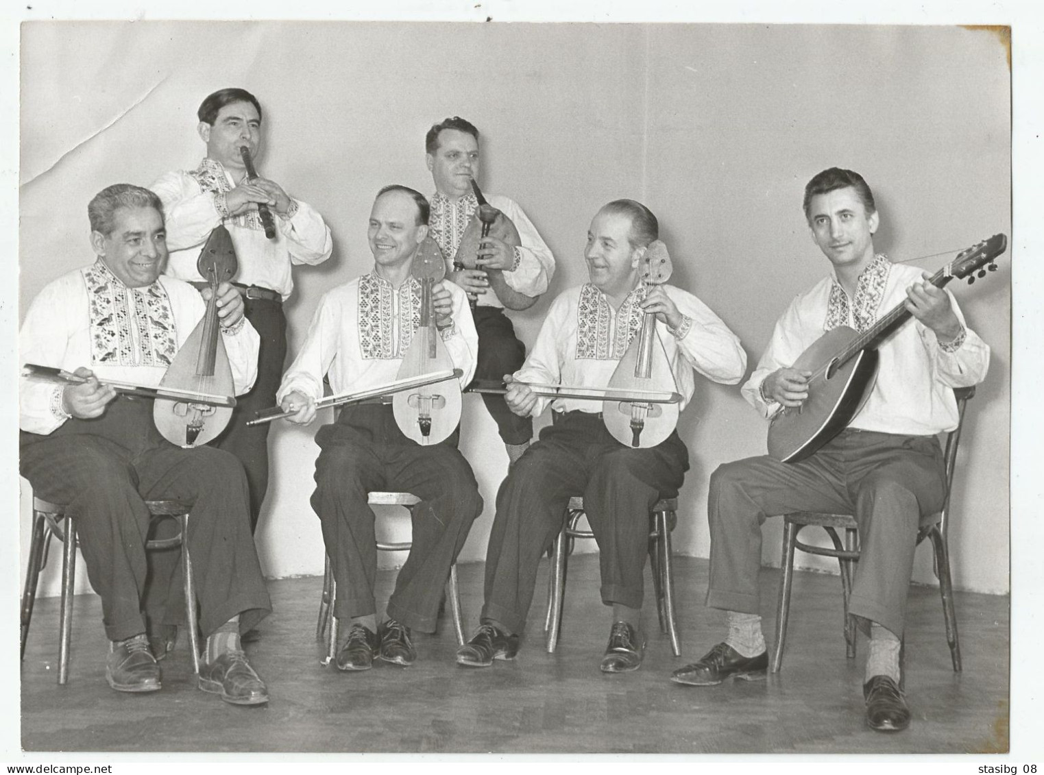 Men With Folk Costume,musical Instruments, Bagpipe Fr17-39 - Anonyme Personen