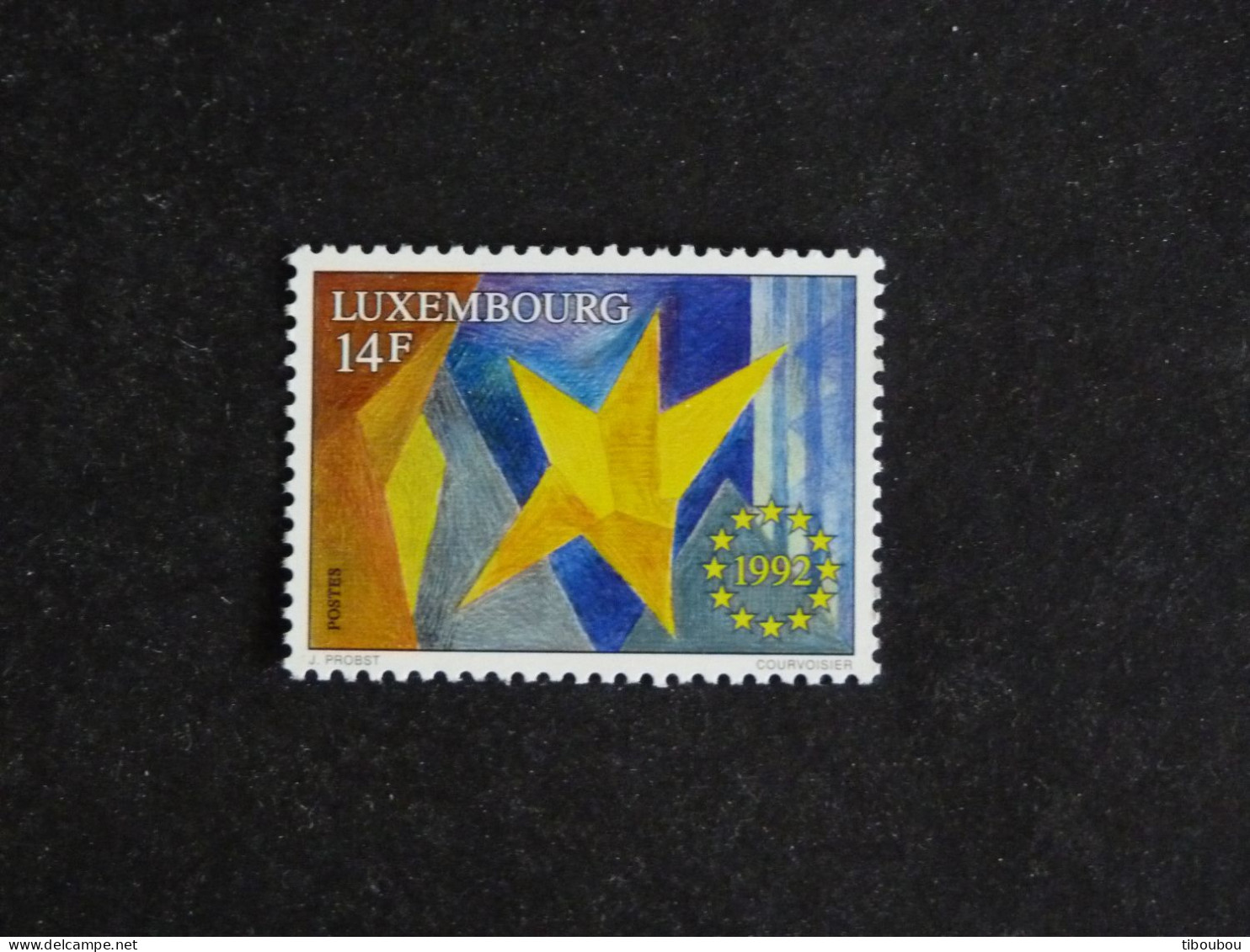 LUXEMBOURG LUXEMBURG YT 1255 ** MNH - ALLEGORIE MARCHE UNIQUE EUROPEEN - Ungebraucht