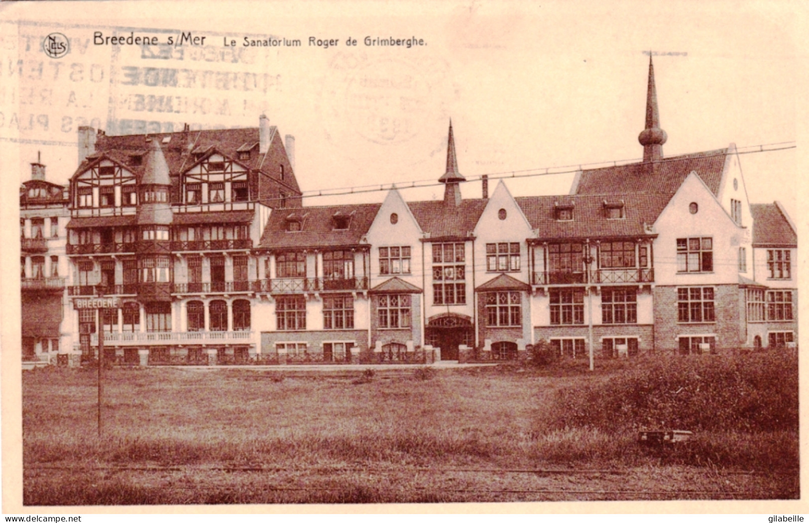 BREDENE Aan ZEE - BREEDENE Sur  MER  -   Le Sanatorium Roger De Grimberghe - Bredene