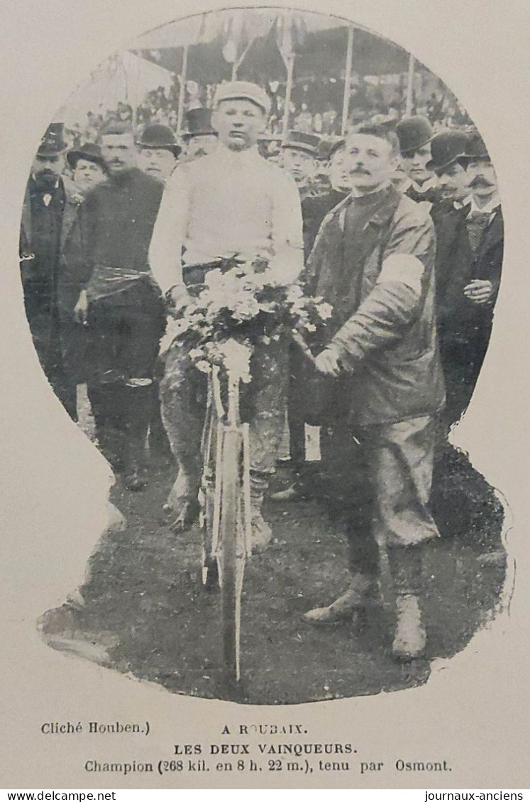 1899 CYCLISME - ALBERT CHAMPION MA COURSE PARIS = ROUBAIX - Revue Sportive " LA VIE AU GRAND AIR " - Revues Anciennes - Avant 1900