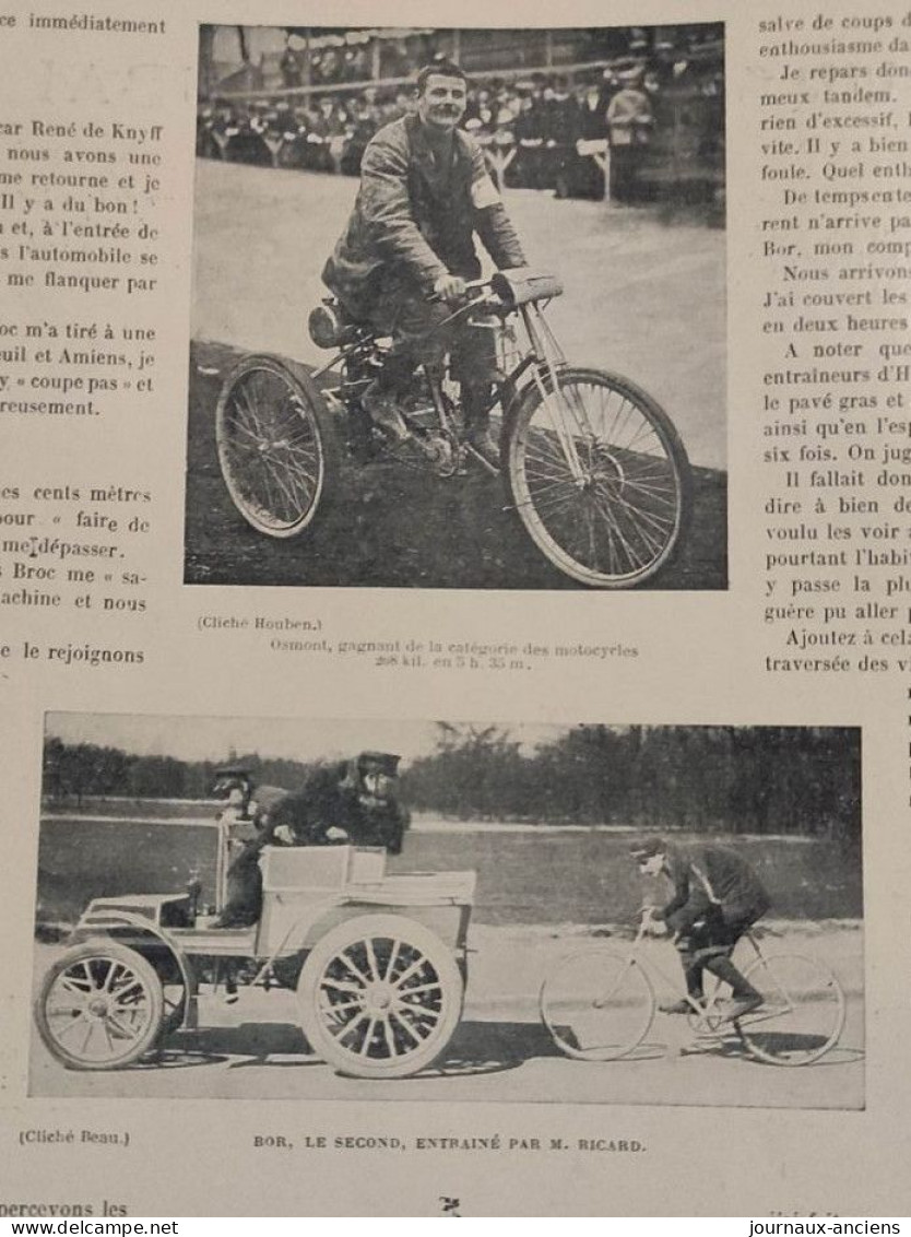 1899 CYCLISME - ALBERT CHAMPION MA COURSE PARIS = ROUBAIX - Revue Sportive " LA VIE AU GRAND AIR " - Zeitschriften - Vor 1900