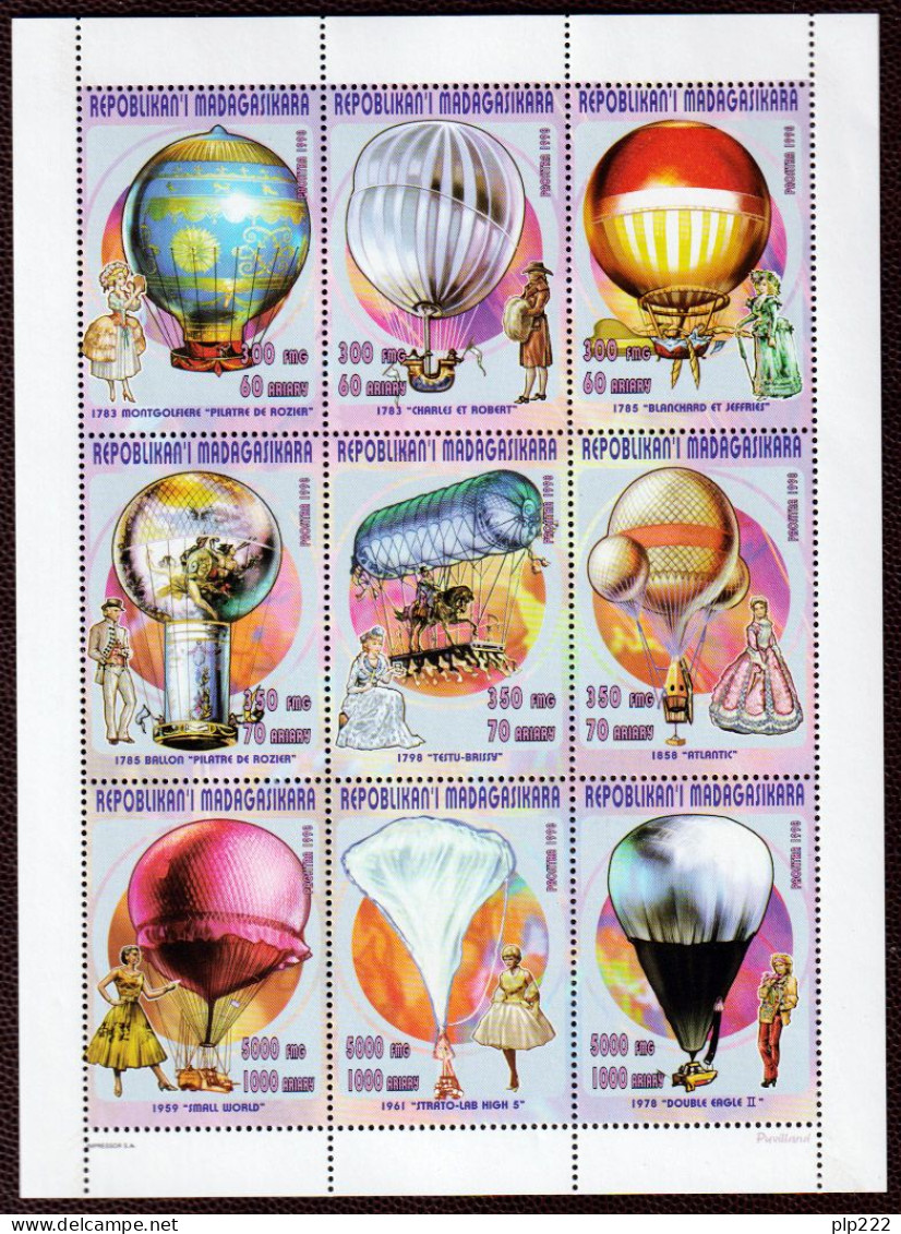 Madagascar 1998 Y.T.1600/608 Minisheet **/MNH VF - Madagaskar (1960-...)