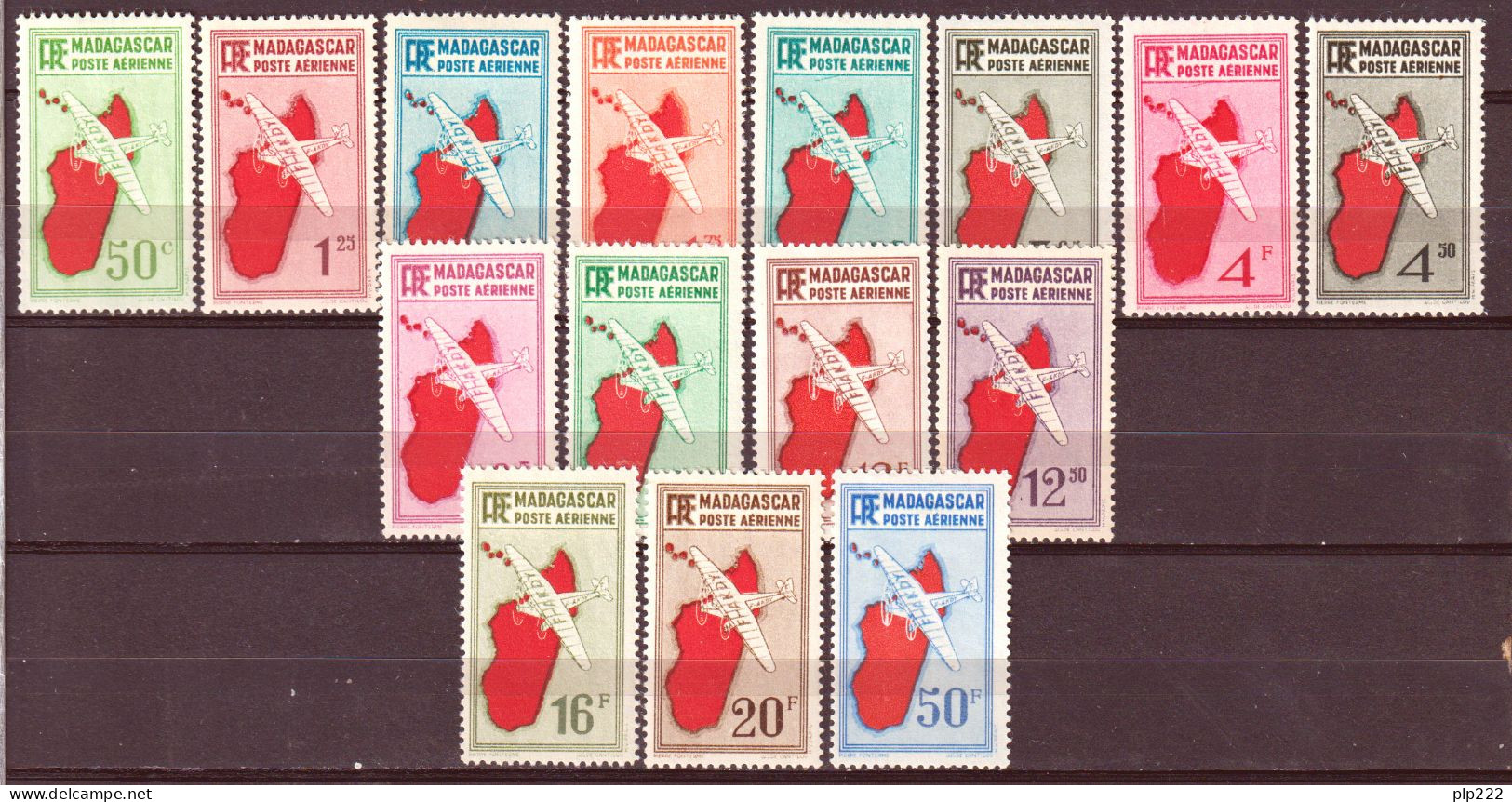 Madagascar 1935 Y.T.A1/14 */MH VF/F - Luftpost