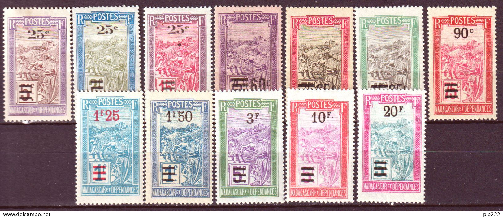 Madagascar 1922 Y.T.144/55 */MH VF/F - Ongebruikt