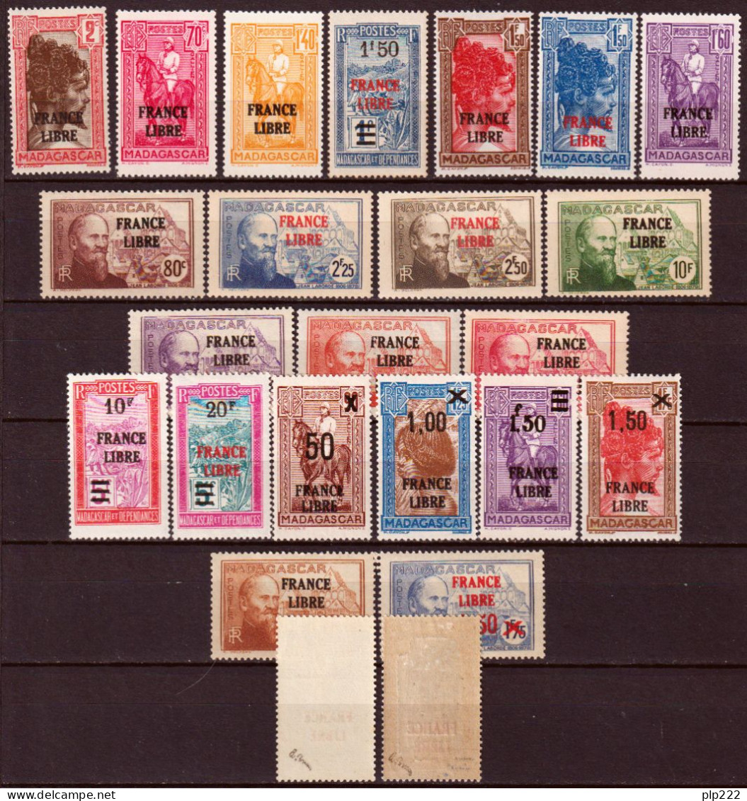 Madagascar 1942 Y.T.242/64 */MH VF/F - Unused Stamps