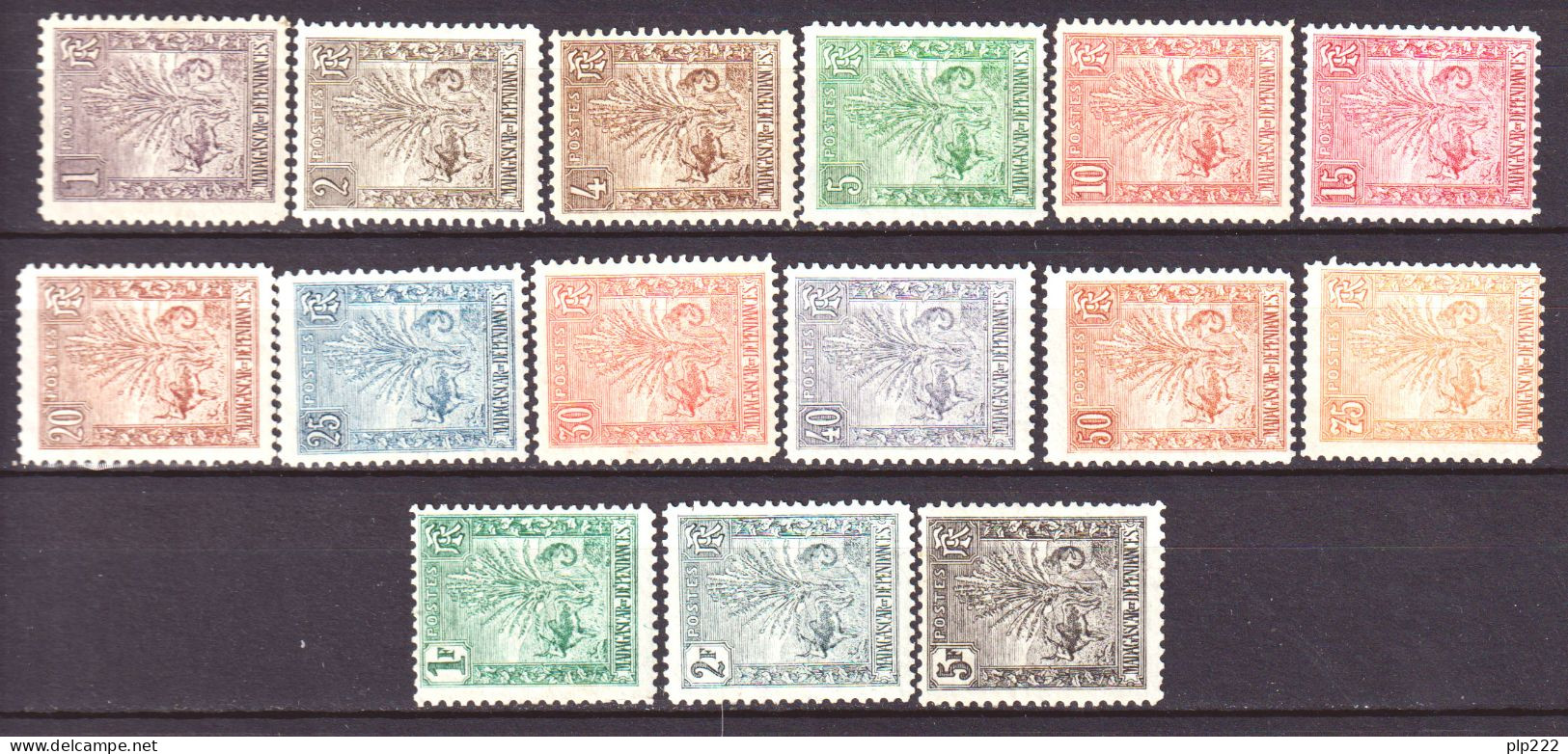 Madagascar 1903 Y.T.63/77 */MH VF/F - Unused Stamps