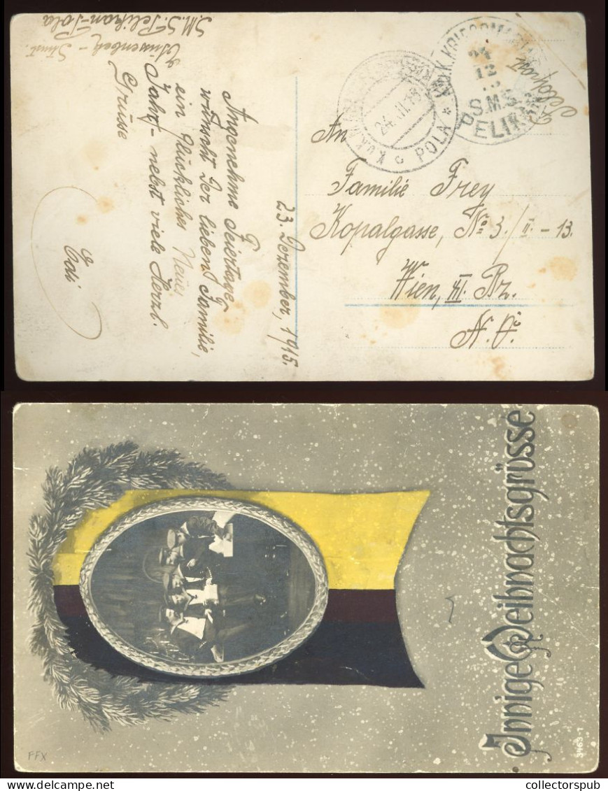 WWI Postcard With PELIKAN  Warship Cancellation - Neufs