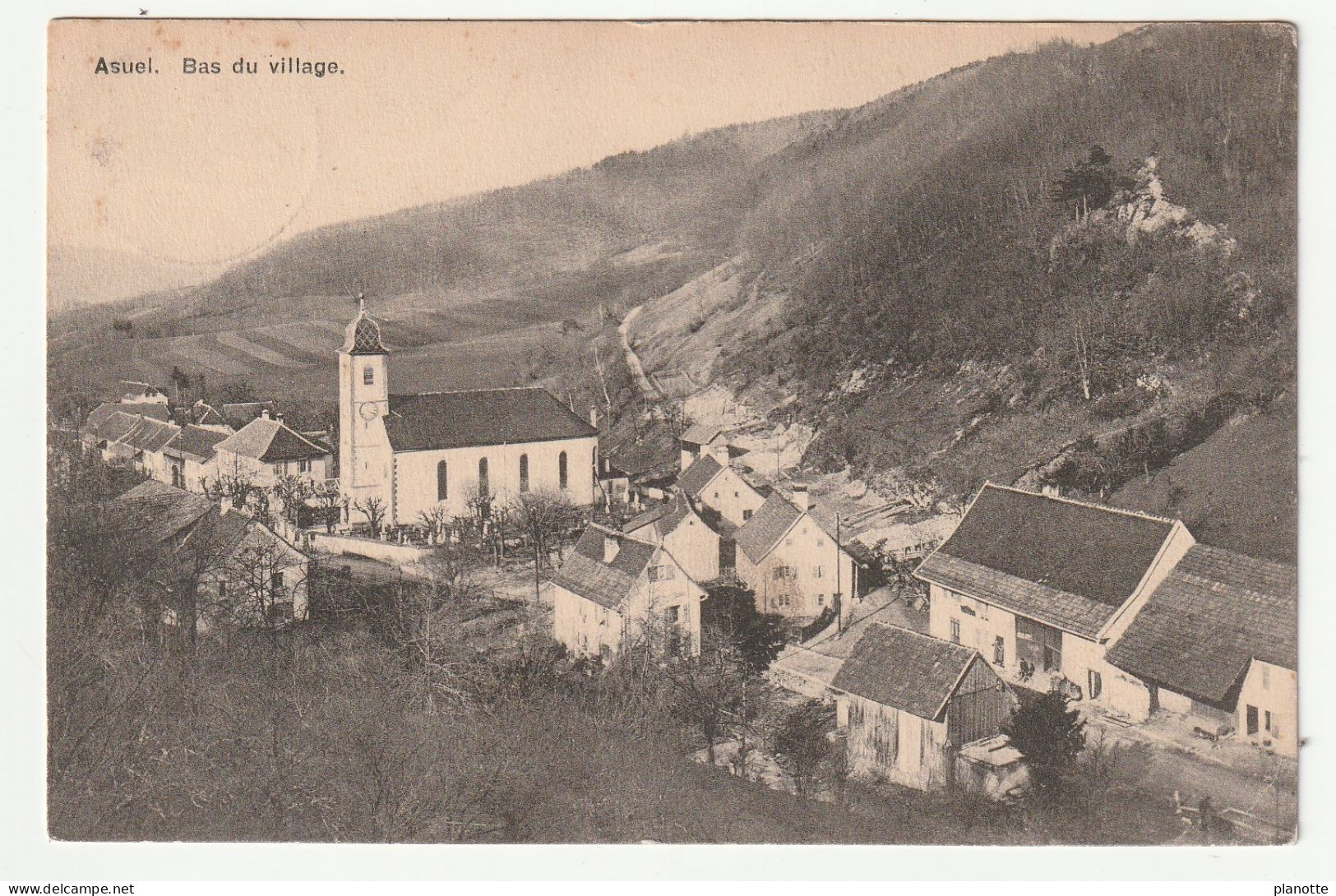 ASUEL - Bas Du Village - Belle CPA  1916 - Autres & Non Classés