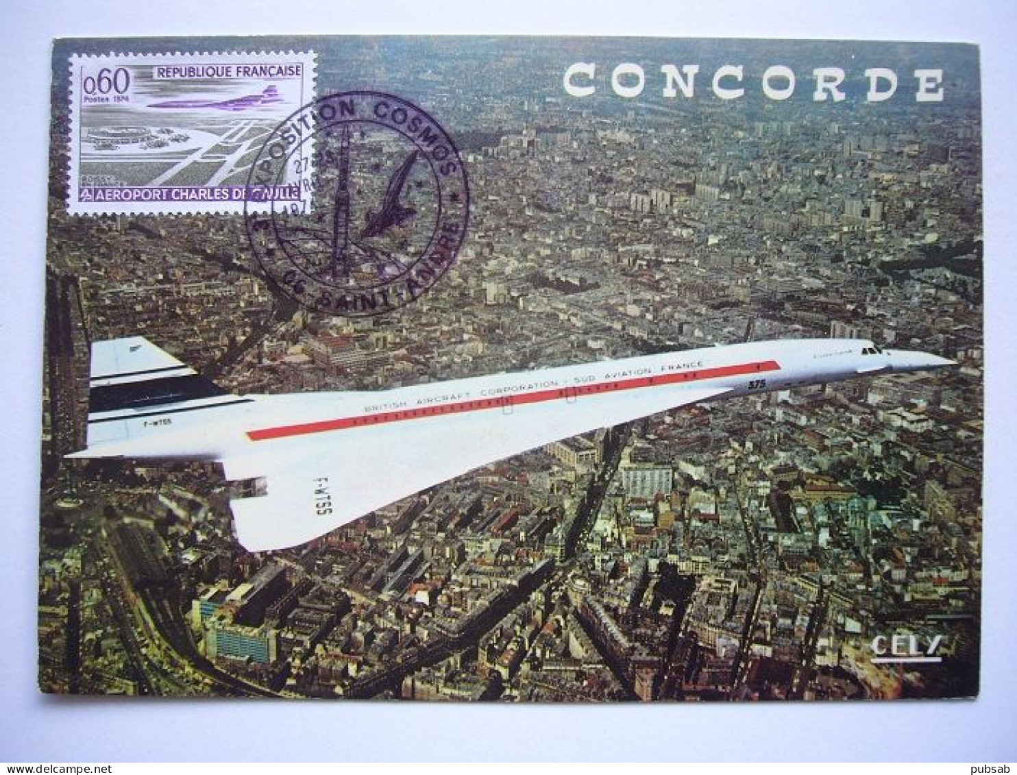 Avion / Airplane / AIR FRANCE / Concorde F-WTSS / Prototype 001 / Carte Maximum - 1946-....: Modern Era