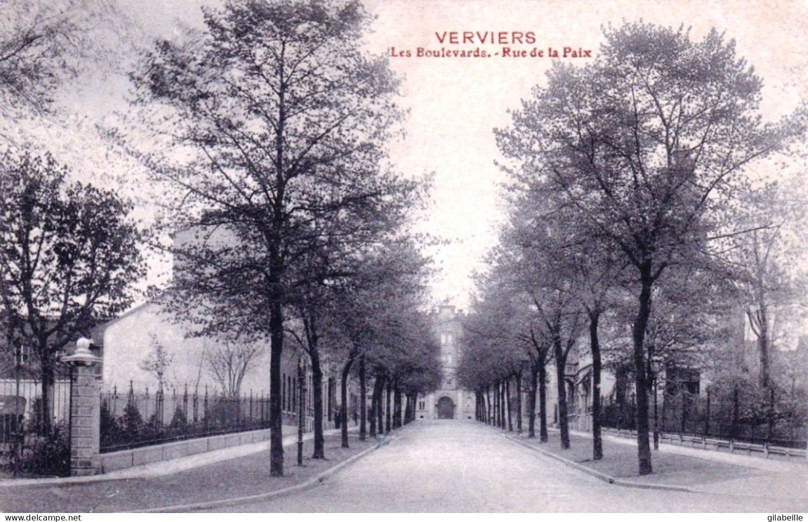 Liege - VERVIERS -    Les Boulevards - Rue De La Paix - Verviers