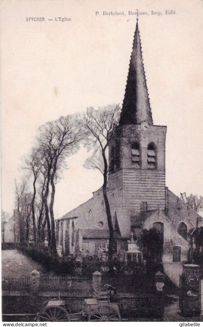 59 - Nord - SPYCKER - L'église Et Le Cimetiere - Sonstige & Ohne Zuordnung