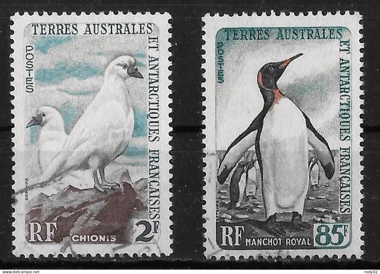 TAAF - OISEAUX - N° 13A ET 17 - OBLITERES - Used Stamps