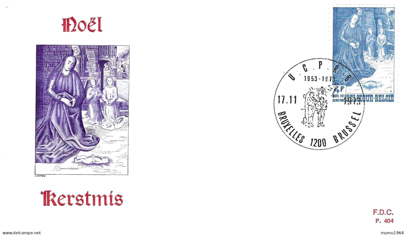 COB - FDC N° 404 - Timbre N° 1688 - 1971-1980