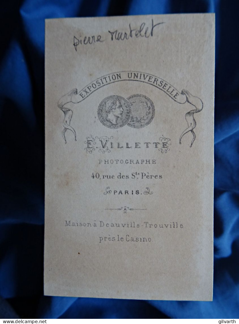 Photo Cdv E. Villette, Paris - Bébé Et Sa Nourrice, Pierre Martelet, Vers 1865 L679 - Ancianas (antes De 1900)