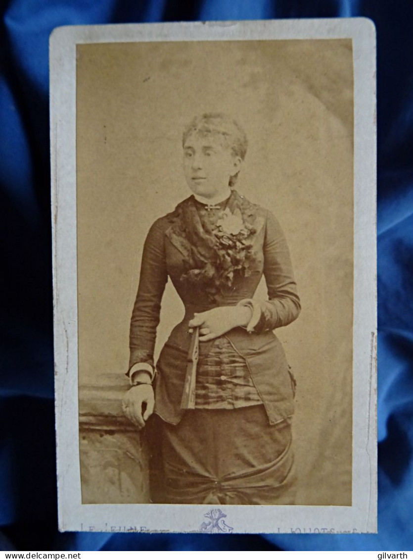 Photo Cdv Joliot, Paris - Jeanne Martelet 1858-1929 (épouse Conrad Portalis) Vers 1880-85 L679 - Antiche (ante 1900)