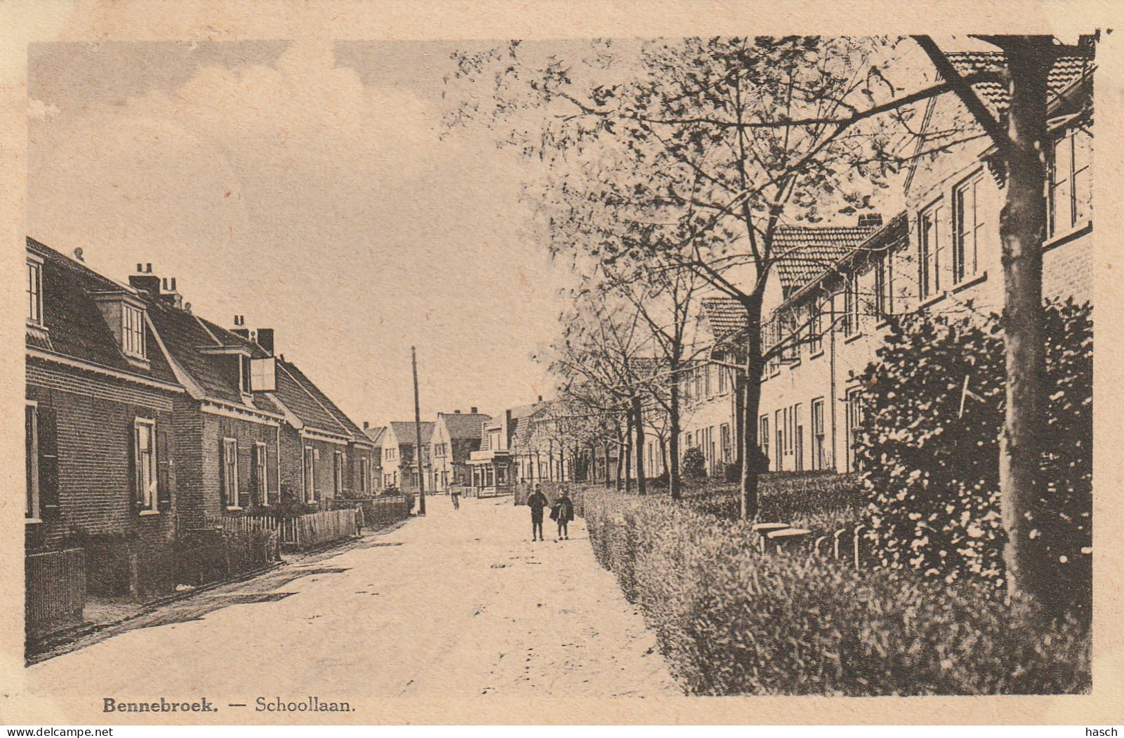 4933 31  Bennebroek, Schoollaan. 1931.  - Andere & Zonder Classificatie