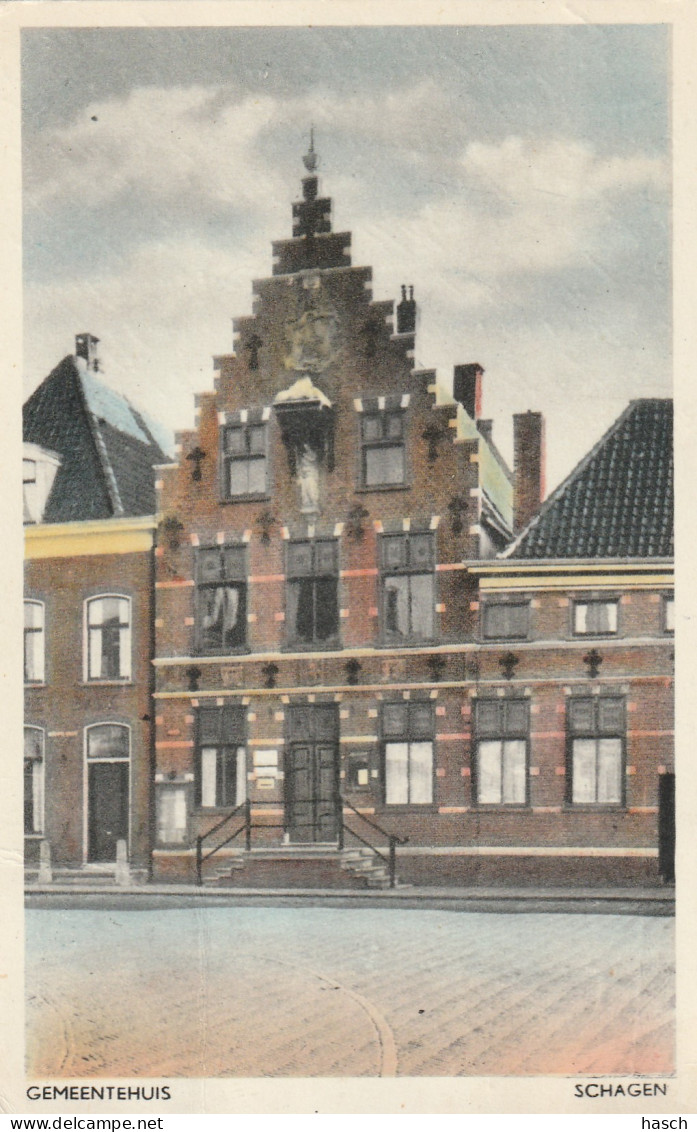 4933 44 Schagen, Gemeentehuis.  - Schagen