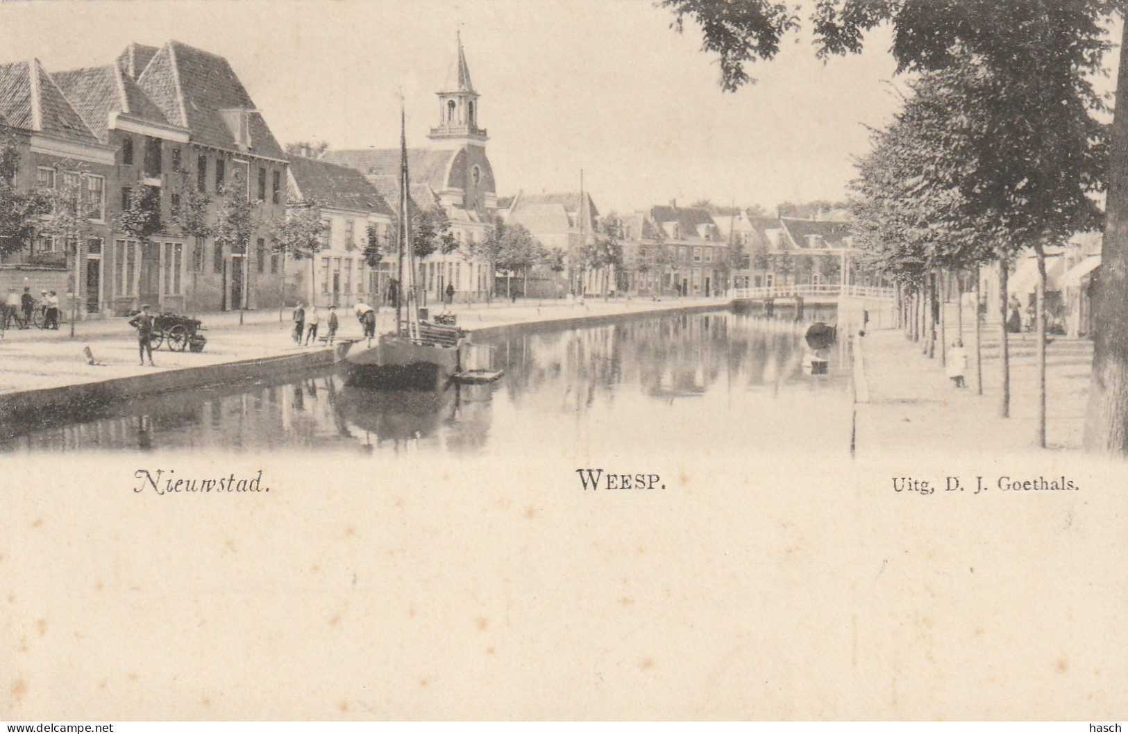 4933 47 Weesp, Nieuwstad. Rond 1900.  - Weesp