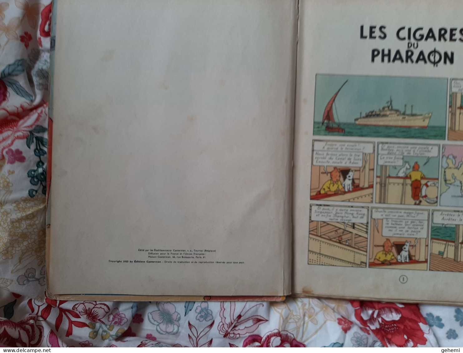 Tintin : Les Cigares Du Pharaon B14 - Tintin
