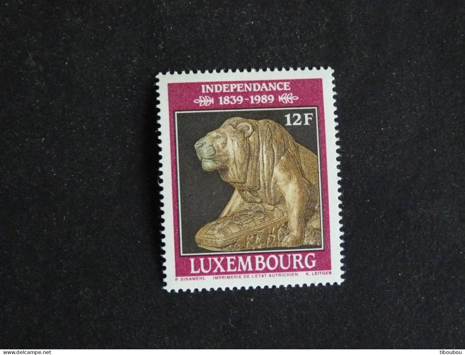 LUXEMBOURG LUXEMBURG YT 1167 ** MNH - INDEPENDANCE LION DE BRONZE PAR A. TREMONT - Ongebruikt