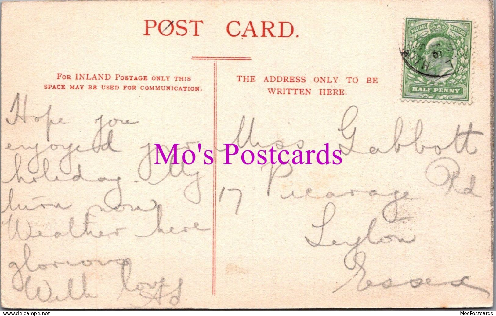 Dorset Postcard - Weymouth, The Royal Hotel And Esplanade  DZ209 - Weymouth