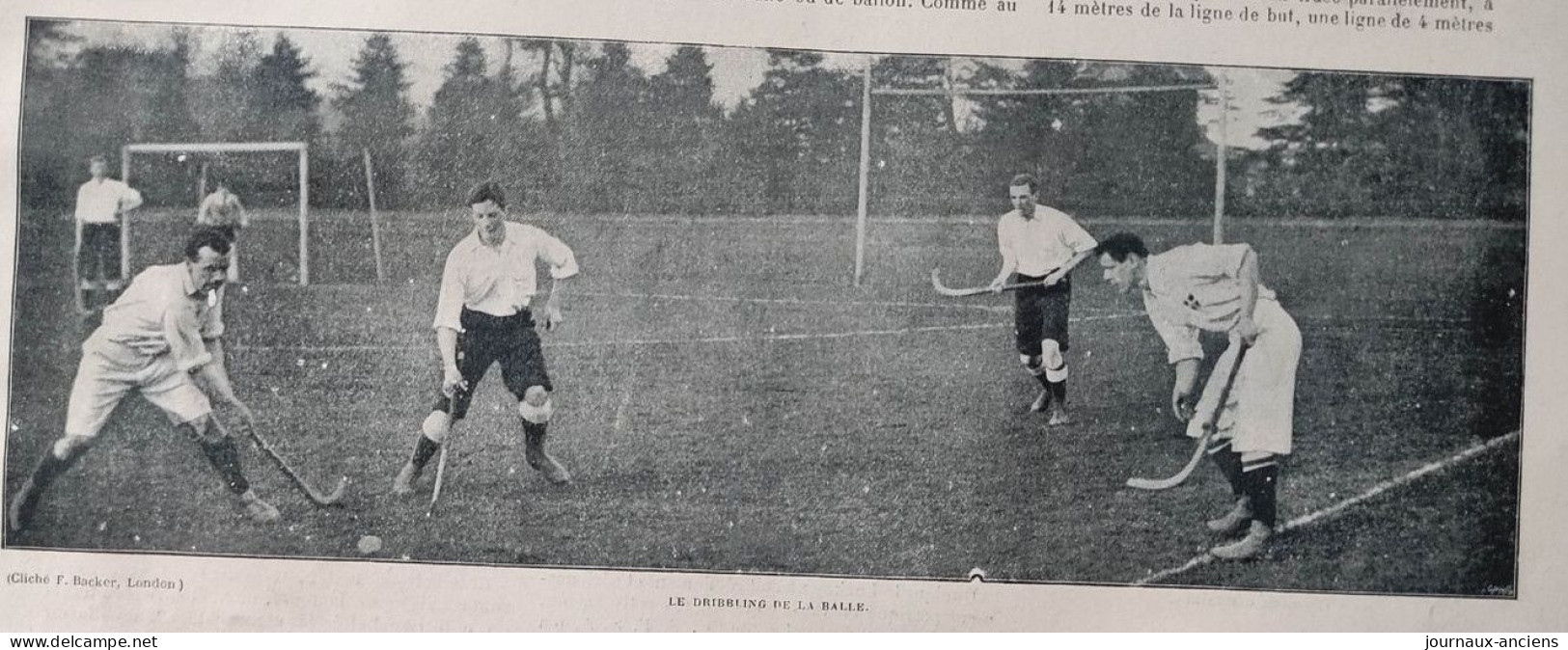 1899 HOCKEY SUR GAZON - UN MATCH INTERNATIONAL - EQUIPES FRANÇAIS ET ANGLAISE - LES CAPITAINES - LA VIE AU GRAND AIR - Revues Anciennes - Avant 1900