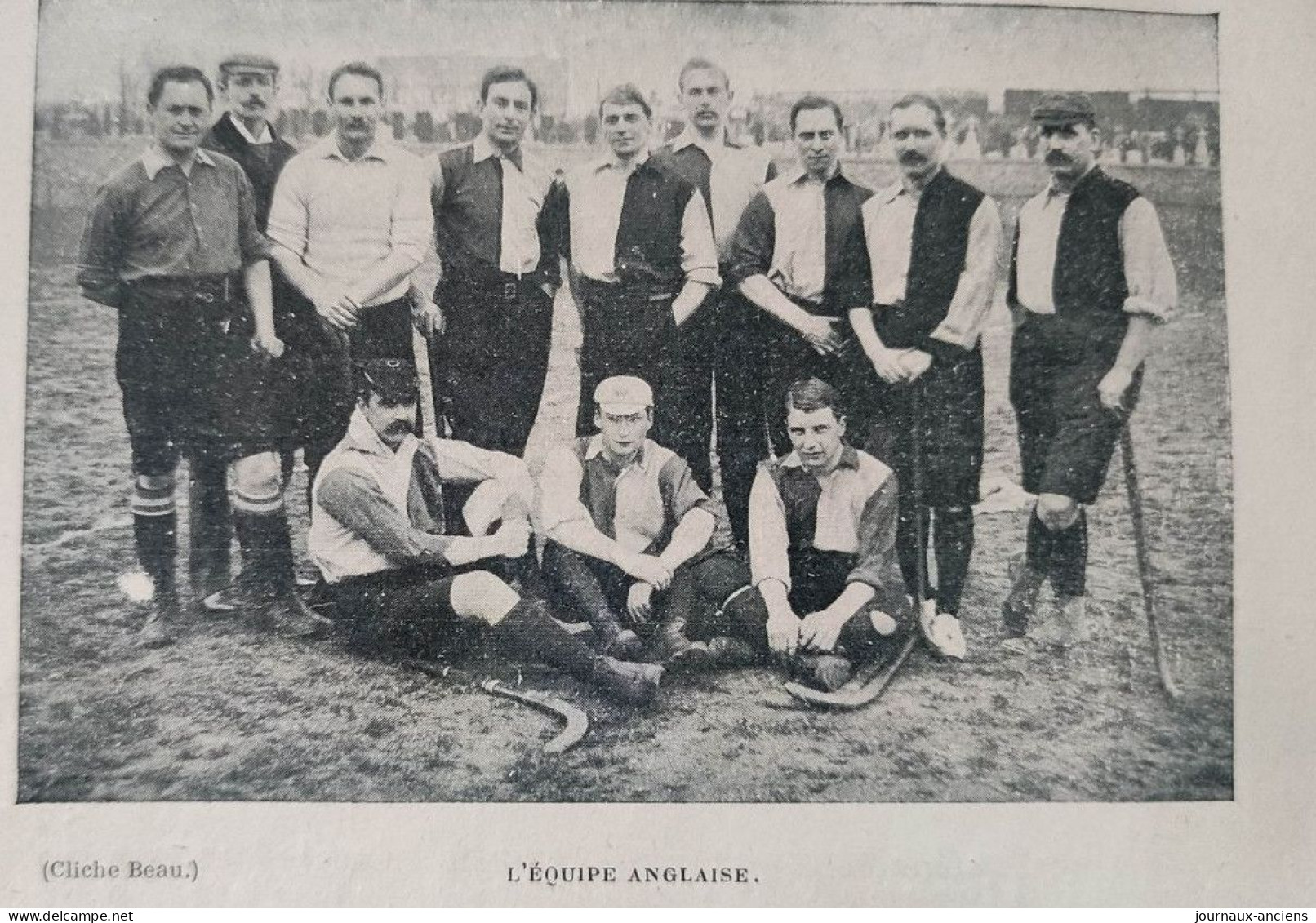 1899 HOCKEY SUR GAZON - UN MATCH INTERNATIONAL - EQUIPES FRANÇAIS ET ANGLAISE - LES CAPITAINES - LA VIE AU GRAND AIR - Revues Anciennes - Avant 1900