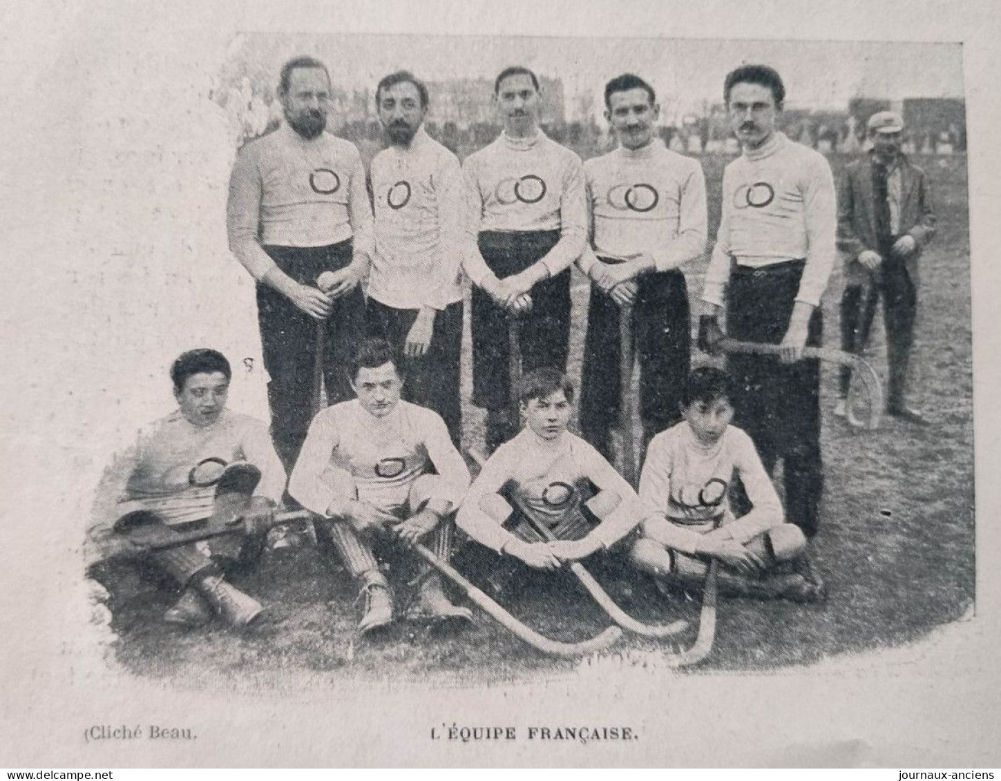 1899 HOCKEY SUR GAZON - UN MATCH INTERNATIONAL - EQUIPES FRANÇAIS ET ANGLAISE - LES CAPITAINES - LA VIE AU GRAND AIR