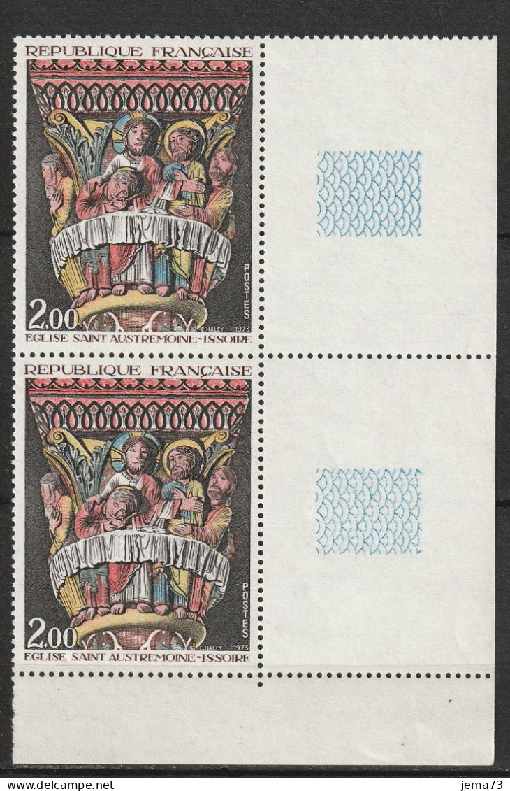 N° 1741 Oeuvres D'Art: Chapiteau Issoire, Belle Paire De 2 Timbres Neuf Impréccable - Ongebruikt