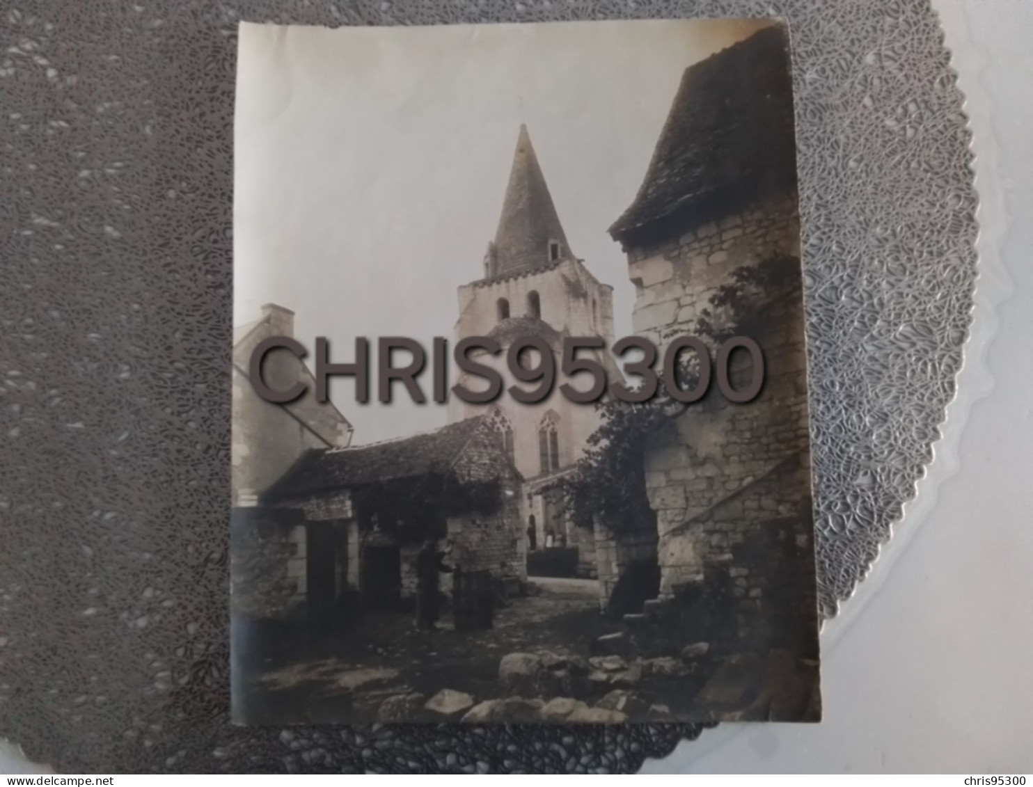 GRANDE PHOTO ANCIENNE - CIVRAY SUR ESVES 37 INDRE ET LOIRE PROCHE LA HAYE DESCARTES LOCHES - TONNELIER METIER - Lieux