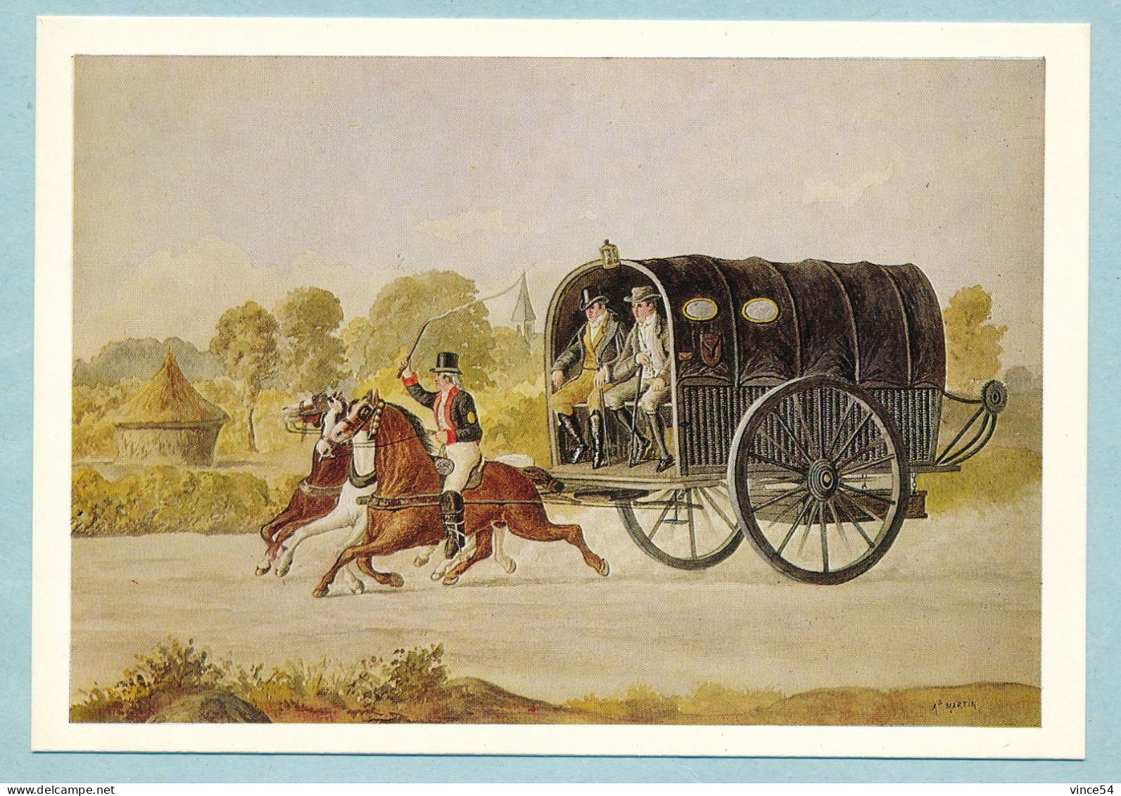 27 Avril 1796 Malle-poste Transportant Courrier Postal Et Voyageurs En Service Lors De L'Affaire Du Courrier De Lyon - Poste & Facteurs