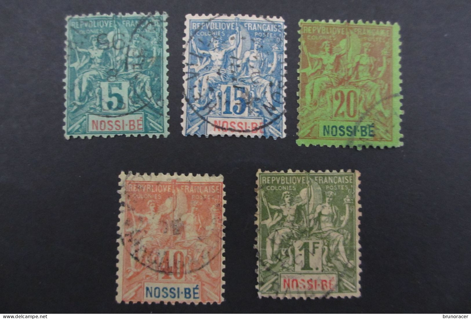 NOSSI-BE LOT TYPE GROUPE Oblit. TB COTE 77,50 EUROS VOIR SCANS - Used Stamps