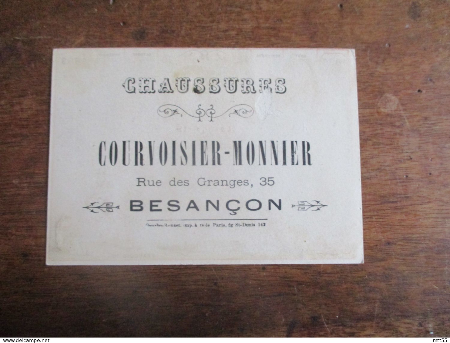 1883 CALENDRIER CHROMO COUVOISIER MONNIER BESANCON - Andere & Zonder Classificatie