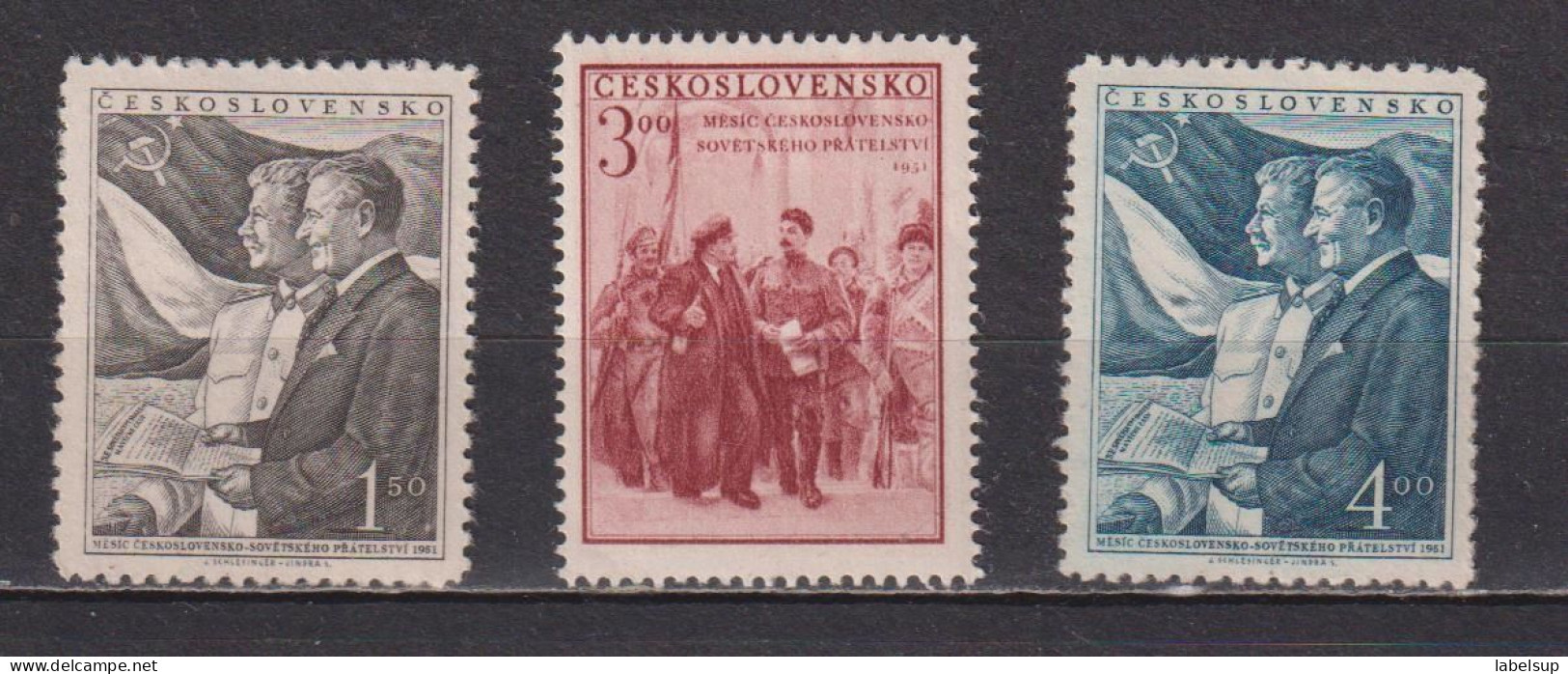 Lot De Timbres Neufs** De Tchecoslovaquie De 1951 YT 605-607 MI 696-698 MH - Nuovi