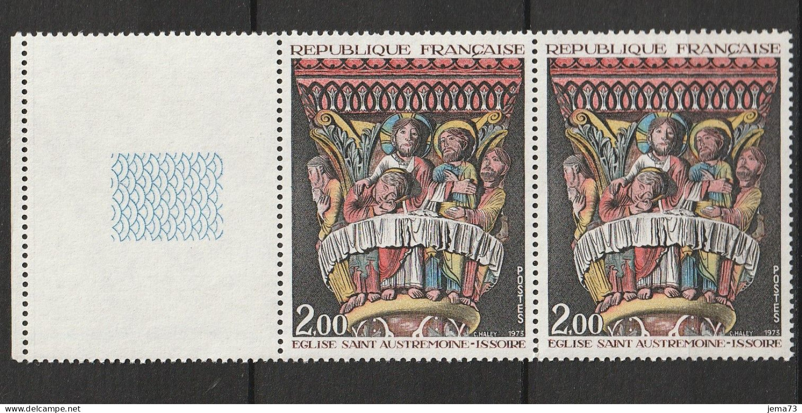 N° 1741 Oeuvres D'Art: Chapiteau Issoire, Belle Paire De 2 Timbres Neuf Impréccable - Ongebruikt