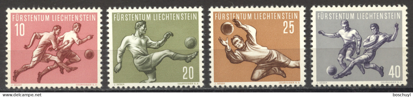 Liechtenstein, 1954, Soccer World Cup Switzerland, Football, Sports, MNH, Michel 322-325 - Ungebraucht