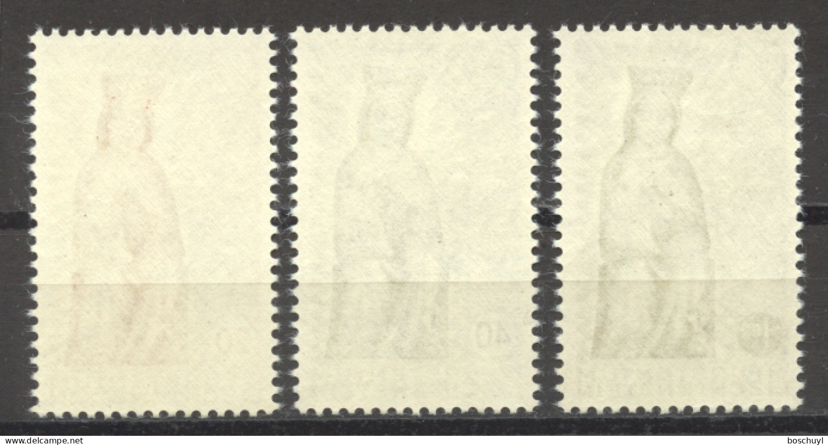 Liechtenstein, 1954, Maria Year, Religion, Statues, MNH, Michel 329-331 - Unused Stamps