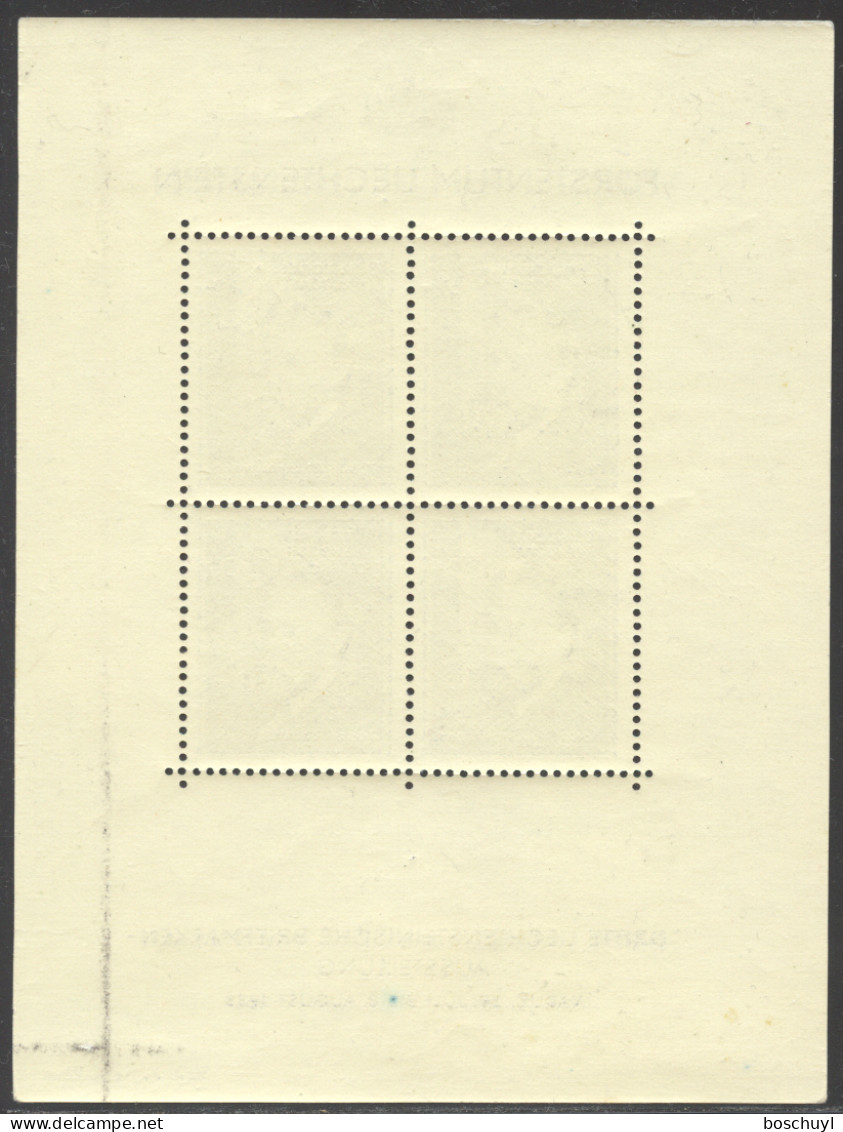 Liechtenstein, 1938, Rheinberger, Composer, Organ, Music, Stamp Exhibition, MNH, Michel Block 3 - Blocks & Sheetlets & Panes