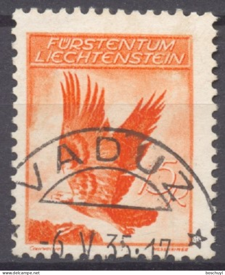 Liechtenstein, 1935, Eagle, Bird, Animals, Used, Michel 144 - Oblitérés